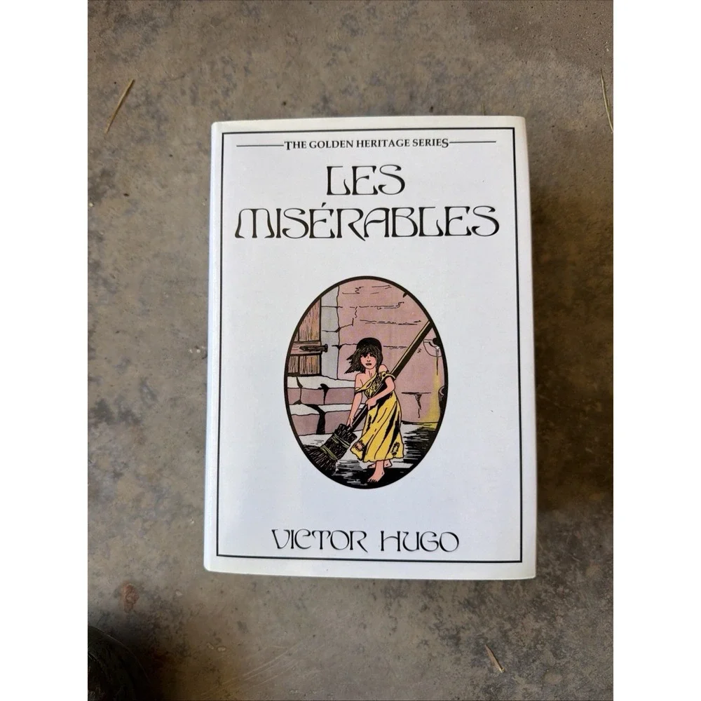 Les Miserables Victor Hugo 1987 Vintage Hardback Golden Heritage Series First Ed